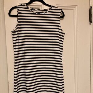 Dudley Stephens Navy & White Tank Dress, small